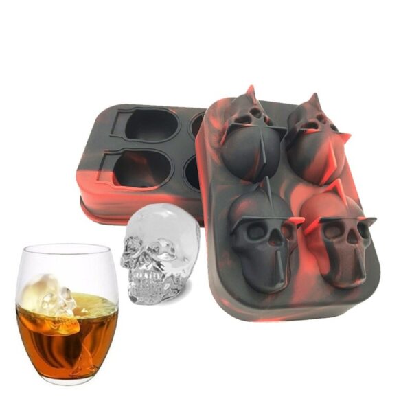 Forma na ľad - 3D Lebky
