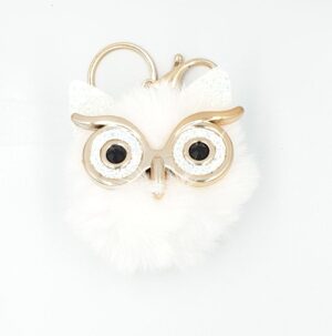 Plyšová kľúčenka Sovička Biela