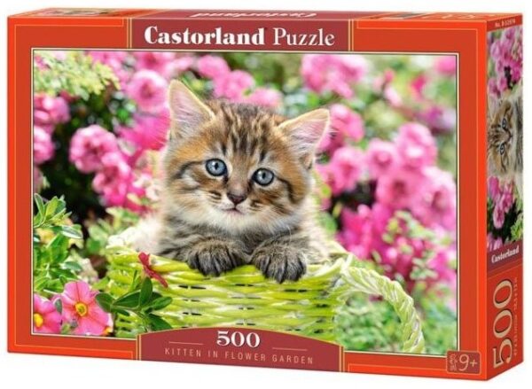 Castorland - Kitten in Flower Garden (500 dielikov) - Obrázok 2