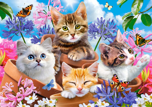 Castorland - Kittens with Flowers (500 dielikov)