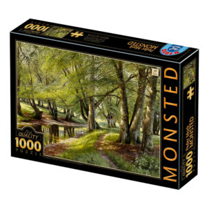 D-Toys Peder Mørk Mønsted - A Summer Day in the Forest with Deer in the Background (1000 dielikov)