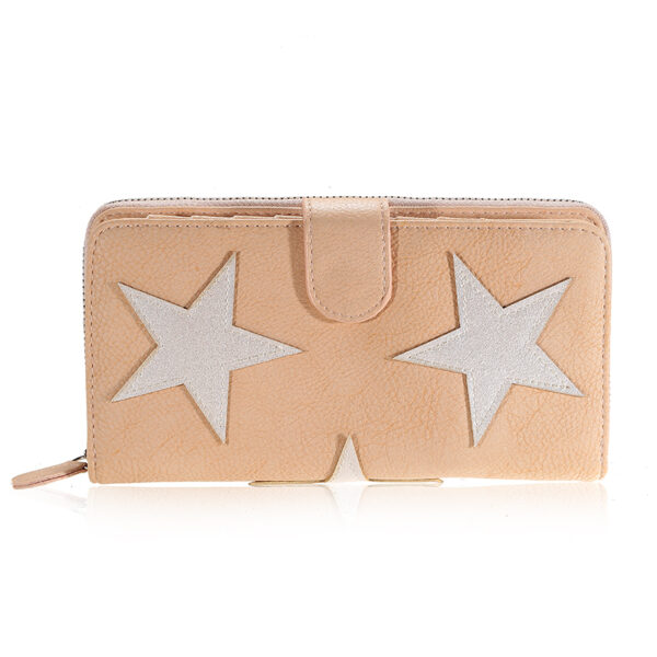 Peňaženka Stars Double - lososová